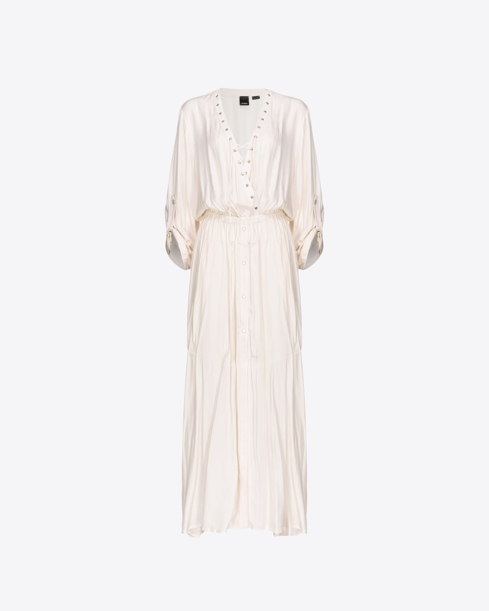 Pinko Maxikleid mit Metallösen