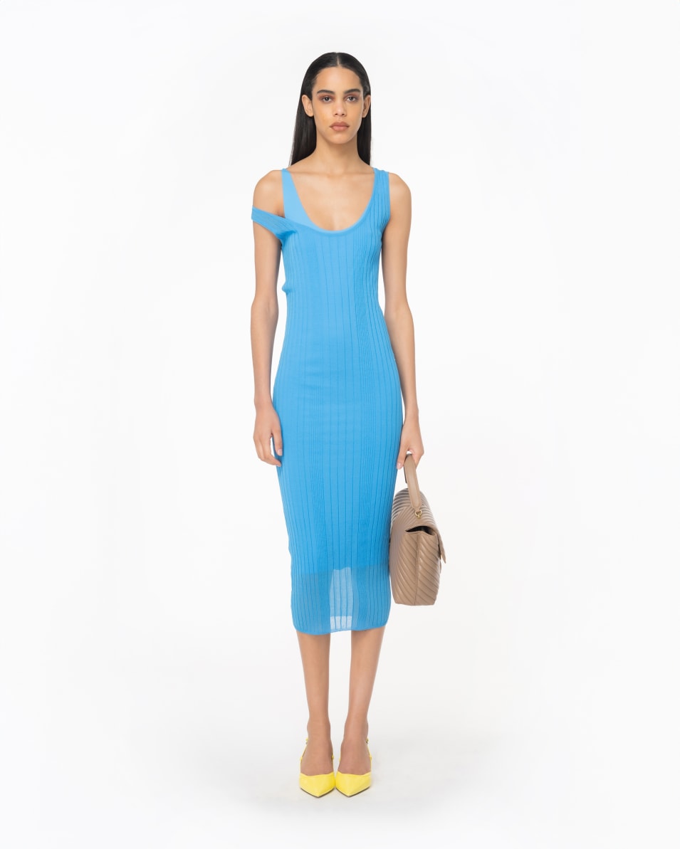 Pinko Midikleid Aus Transparentem Crêpe