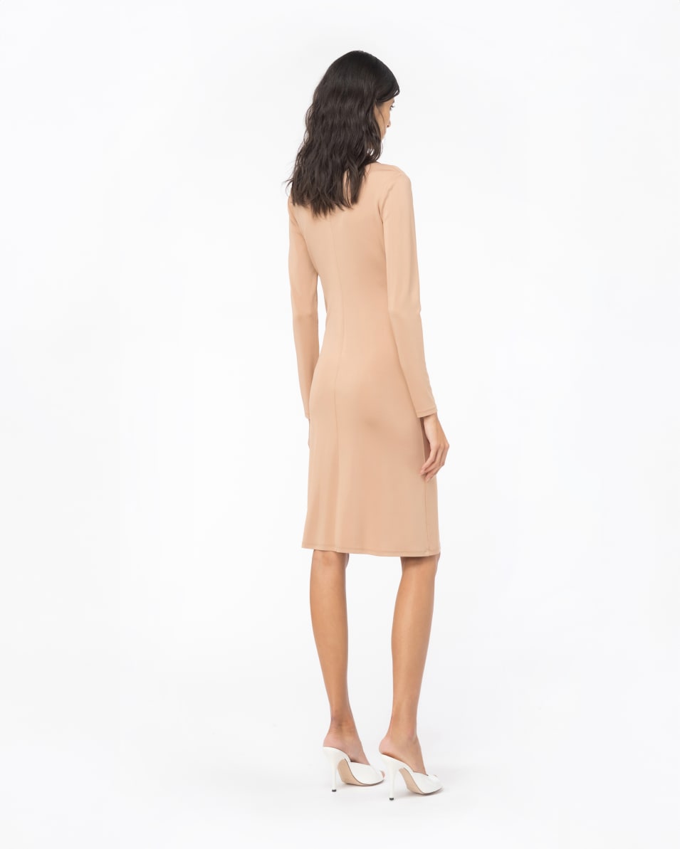 Pinko Midikleid Interlock Mit Raffungen