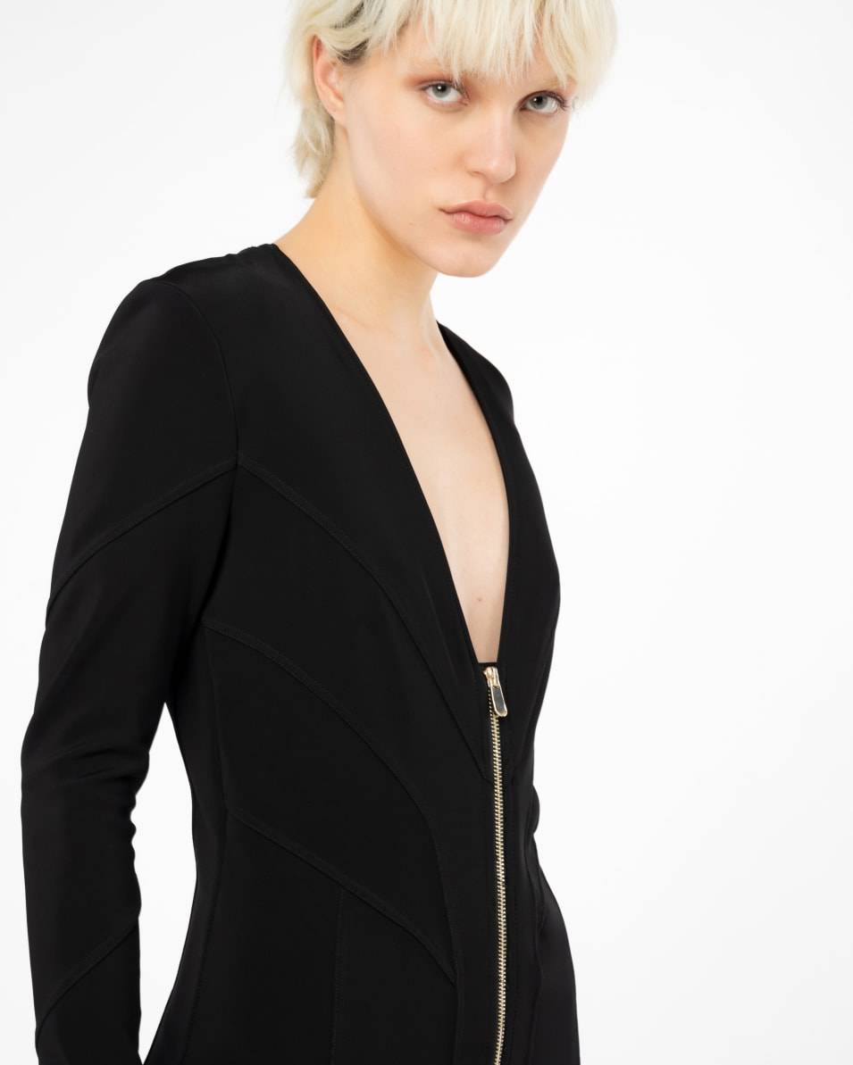 Pinko Midikleid Mit Steppnähten