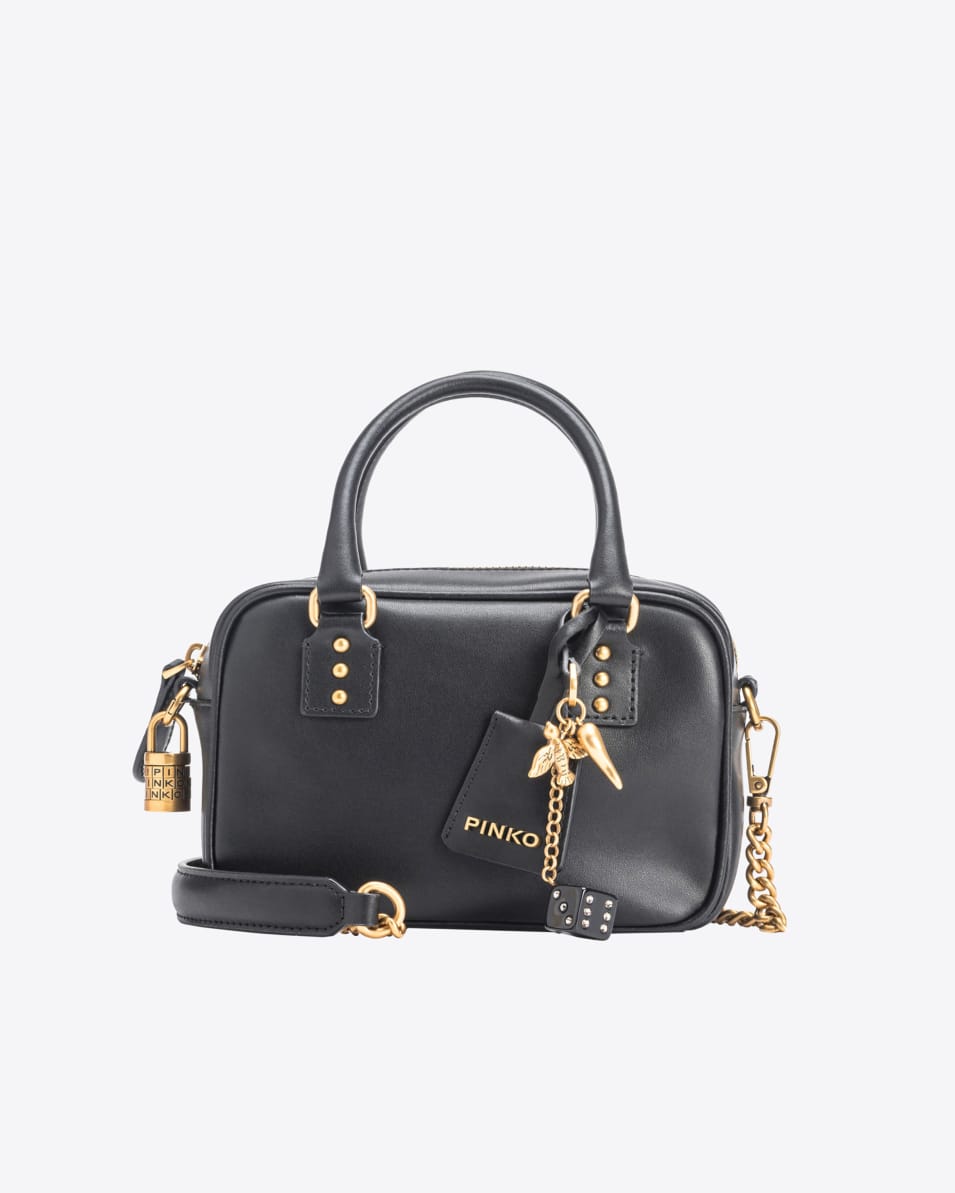 Pinko Mini Bowling Bag Aus Leder