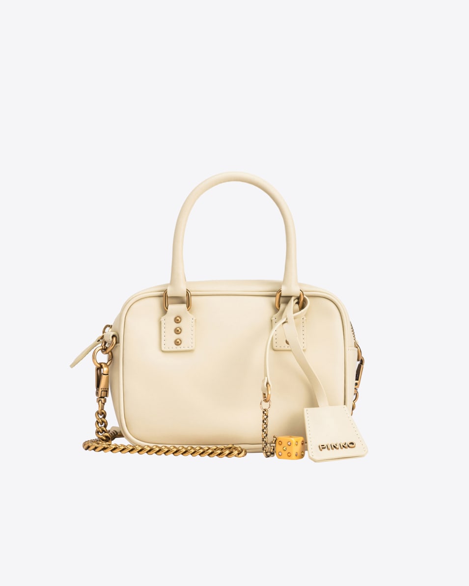 Pinko Mini Bowling Bag aus Leder