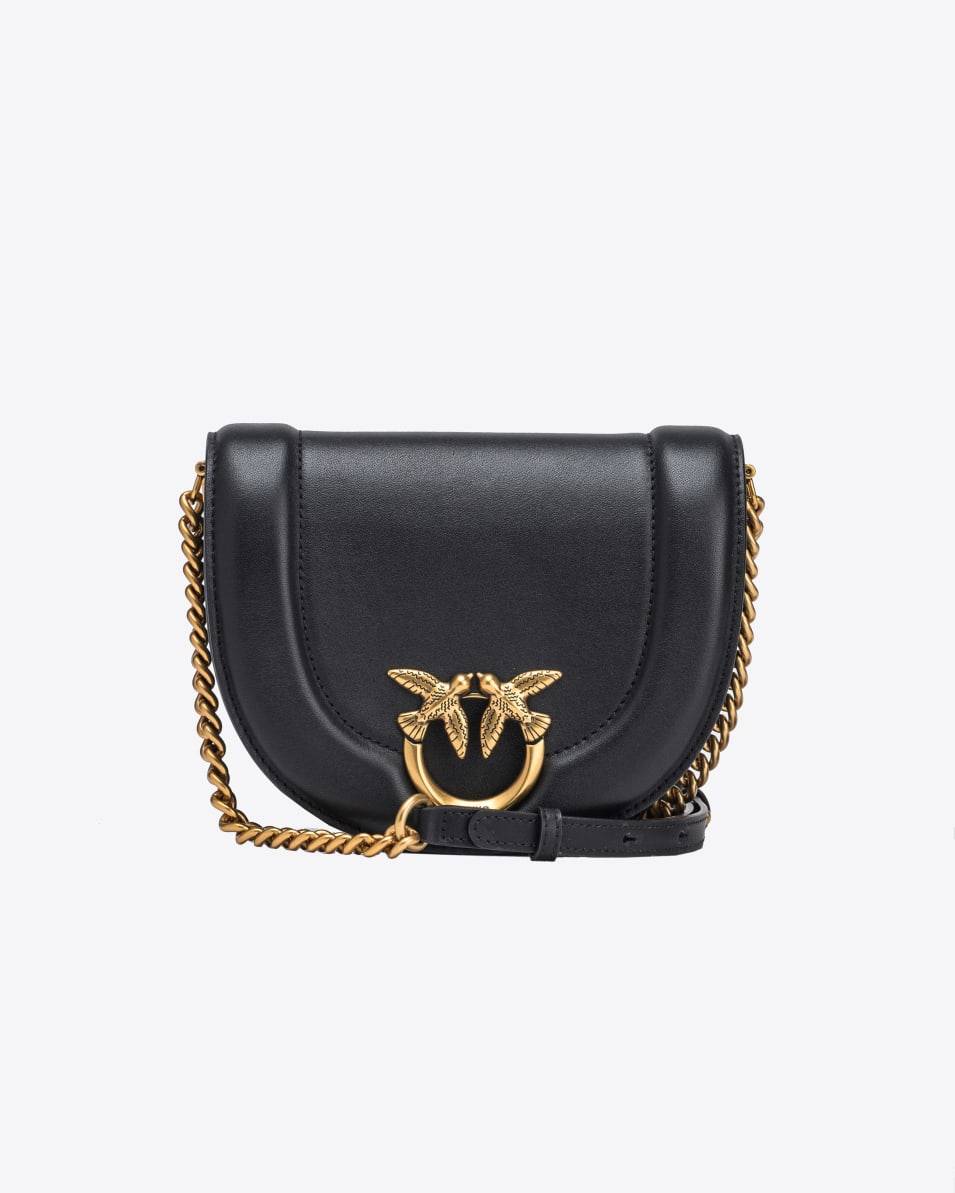 Pinko Mini Love Bag Click Round aus Leder