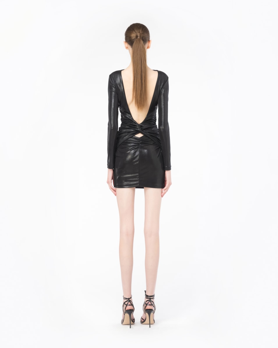 Pinko Minikleid Aus Beschichtetem Jersey