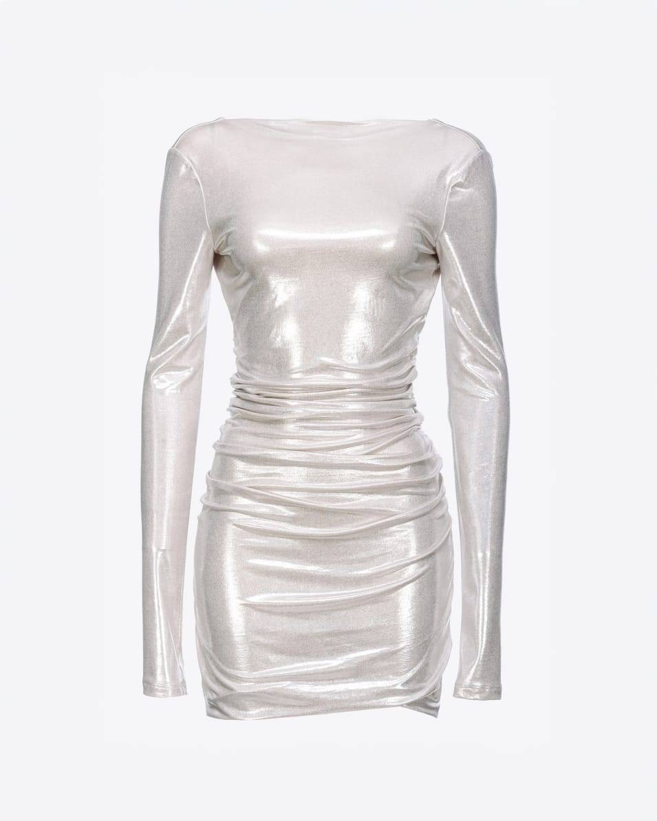 Pinko Minikleid aus beschichtetem Jersey