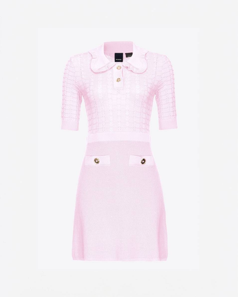 Pinko Minikleid aus Strick mit Fächermuster