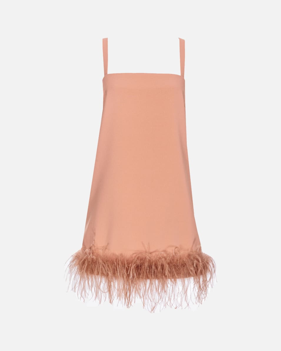 Pinko Minikleid Mit Federn