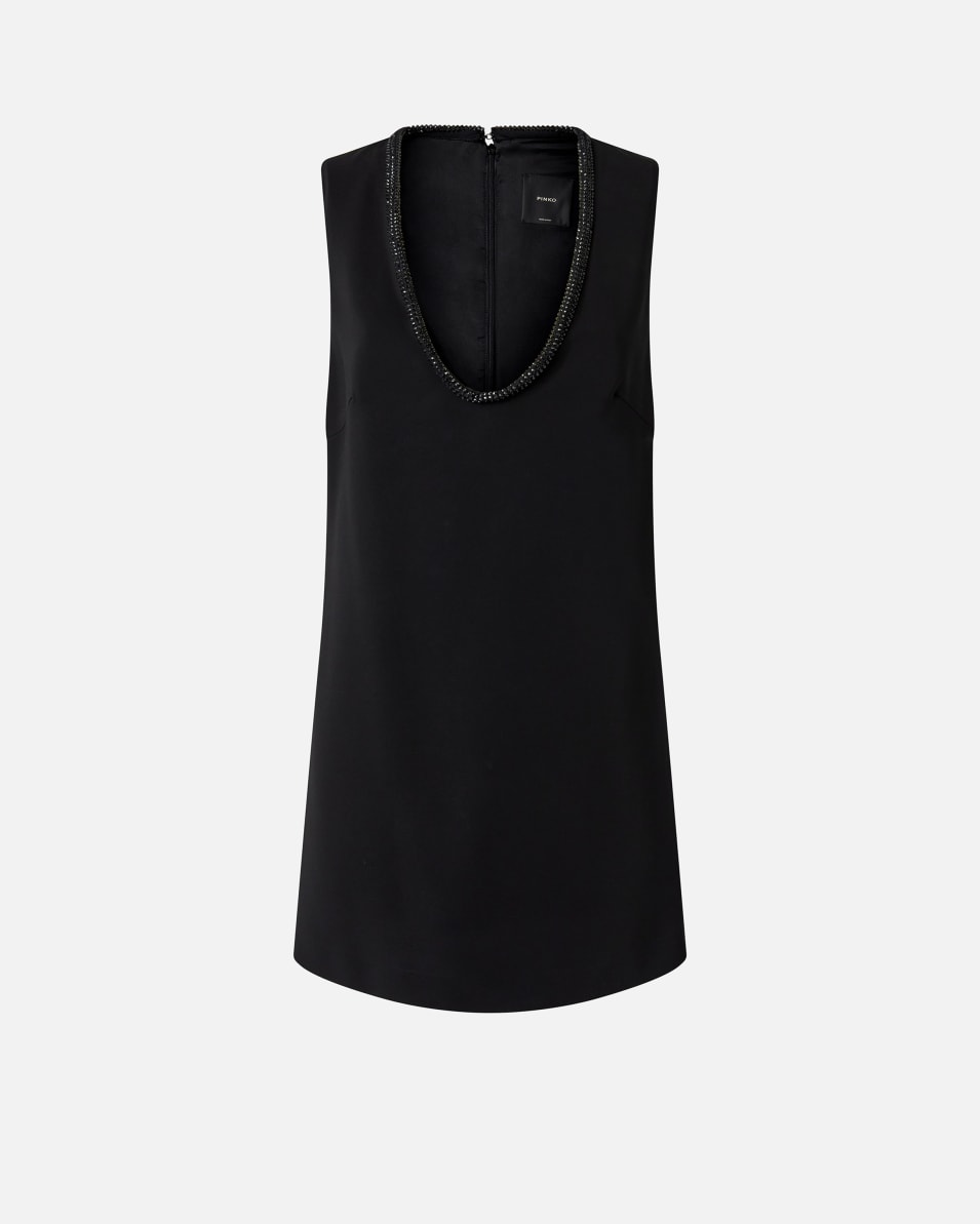 Pinko Minikleid mit schmuckbesetztem Ausschnitt