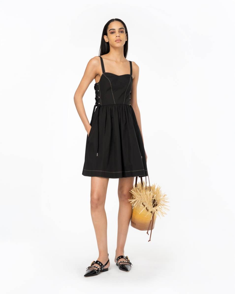 Pinko Minikleid Mit Seitlicher Schnürung