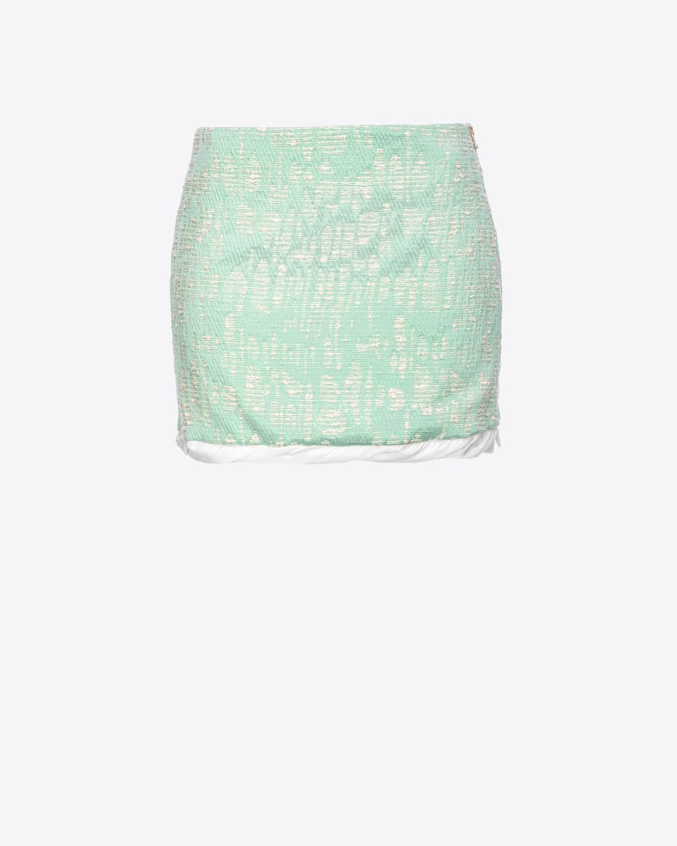 Pinko Minirock Lurex-Flechtgewebe