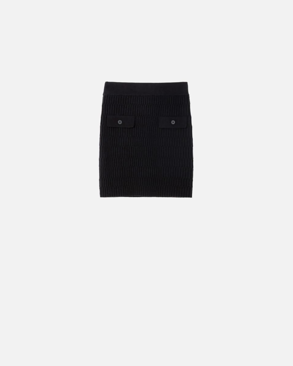 Pinko Minirock mit geometrischem Strickmuster