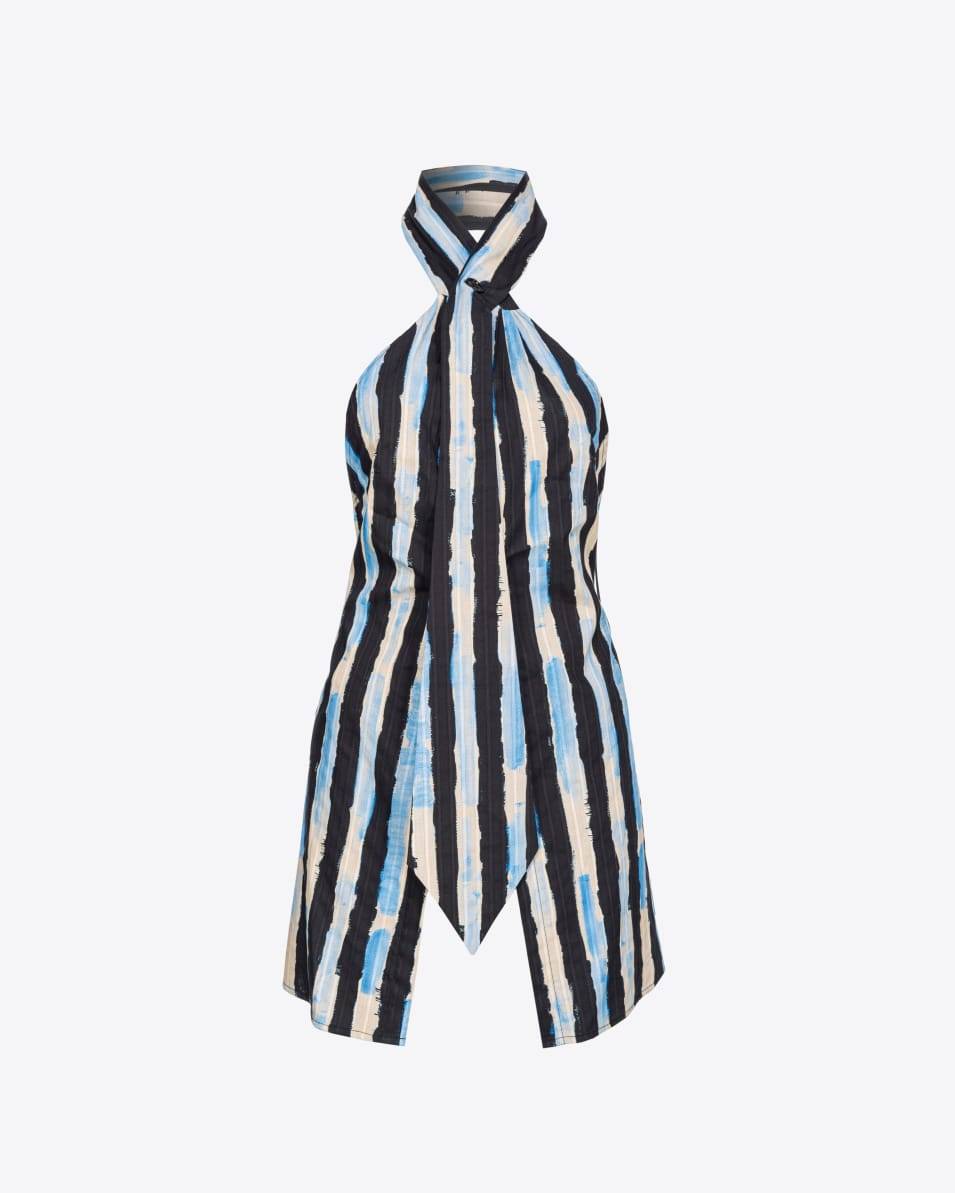 Pinko Neckholder-Top Pinselstrich