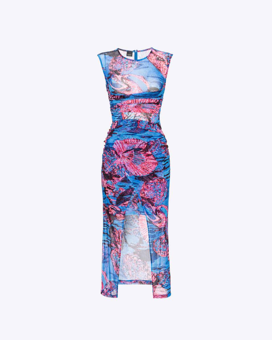 Pinko Netzkleid Print Chemical Sea