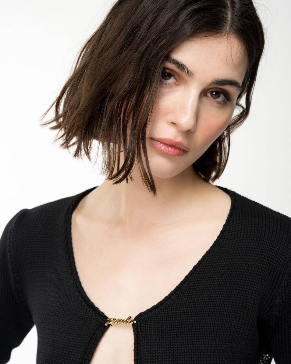 Pinko Netzpullover Mit Aufnäher