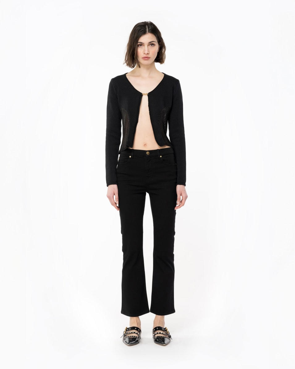 Pinko Netzpullover Mit Aufnäher