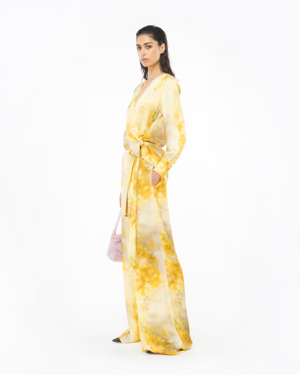 Pinko Palazzo-Hose Blume Mit Farbverlauf