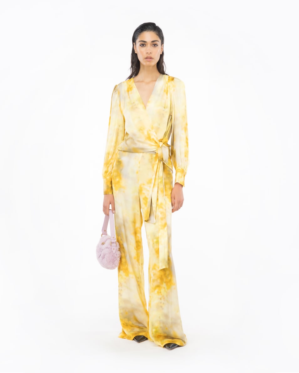 Pinko Palazzo-Hose Blume Mit Farbverlauf