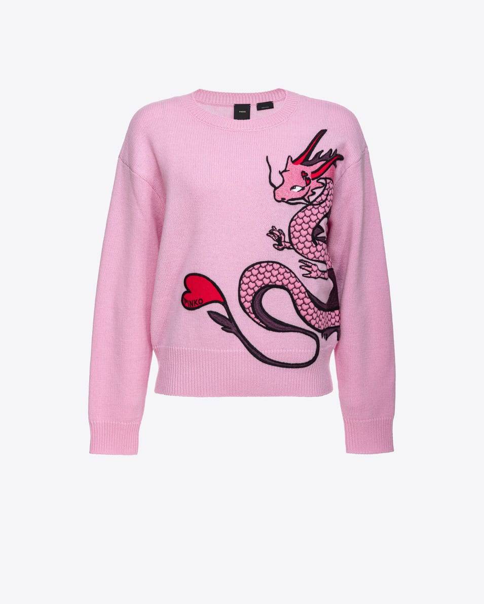 Pinko Pulli Drachenstickerei