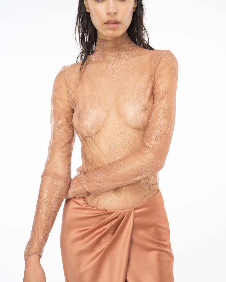 Pinko Pullover Aus Metallic-Spitze