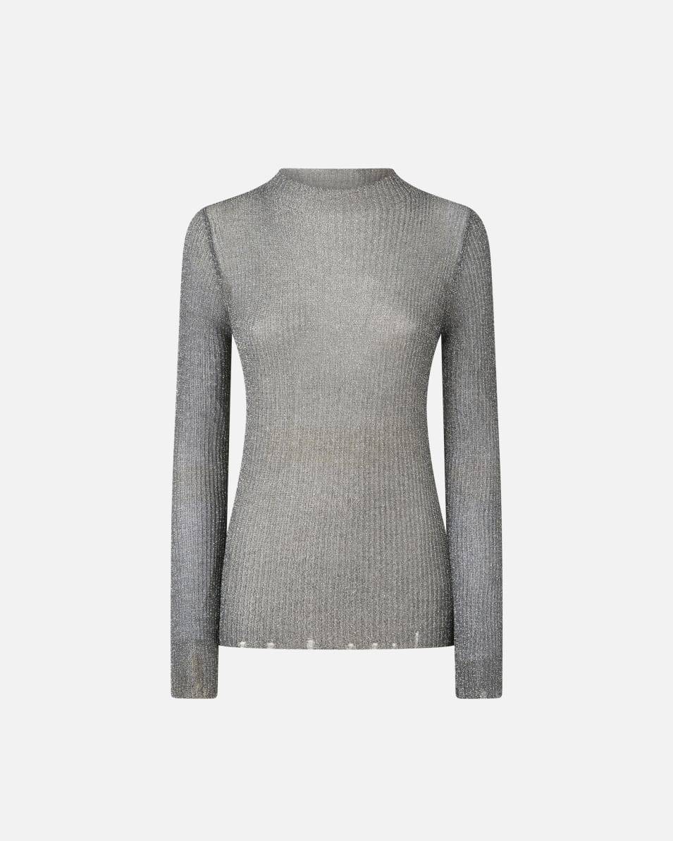 Pinko Pullover mit Metallic-Effekt-Garn