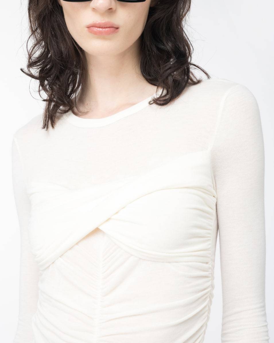 Pinko Pullover Mit Raffungen Auf Der Vorderseite