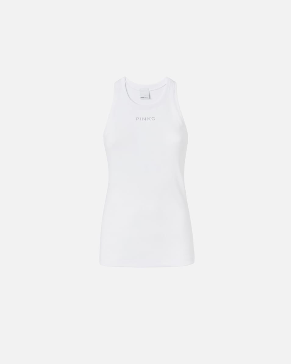 Pinko Rippen-Tanktop mit Logo