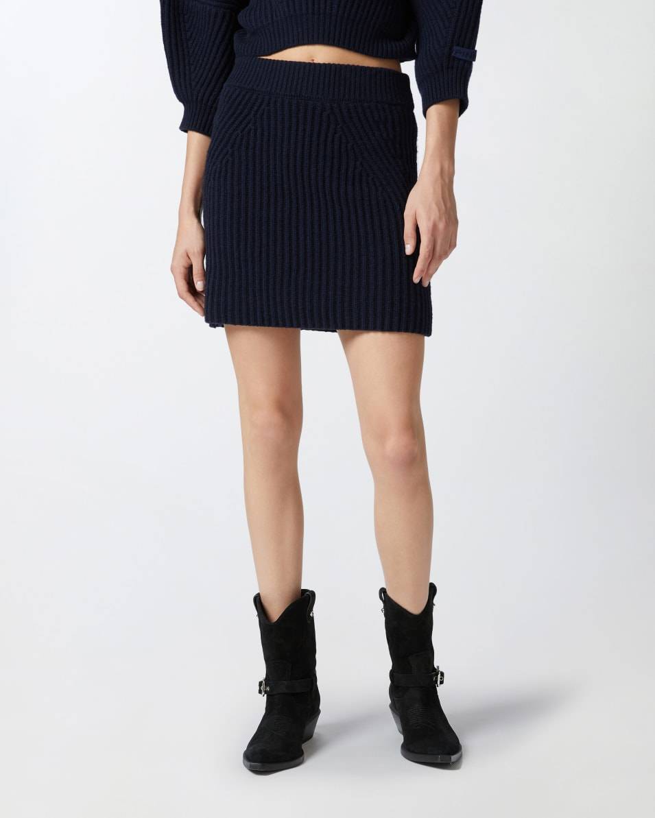 Pinko Rippstrick-Minirock Aus Woll-Kaschmir-Mix