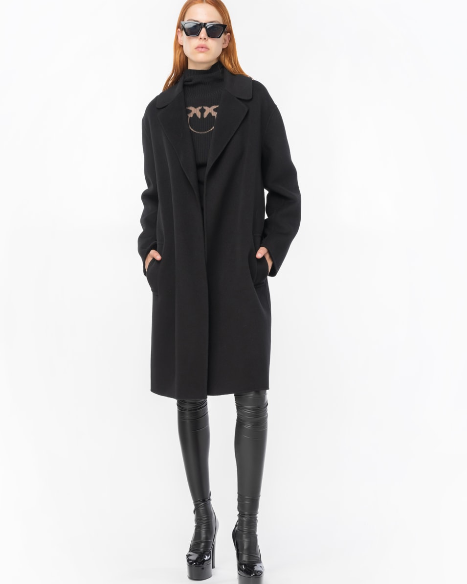 Pinko Rollkragenpullover Mit Logo Aus Wolle