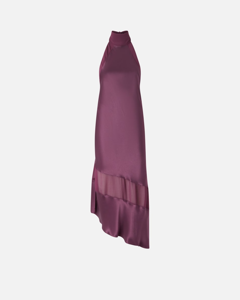Pinko Rückenfreies Kleid aus Satin und Georgette