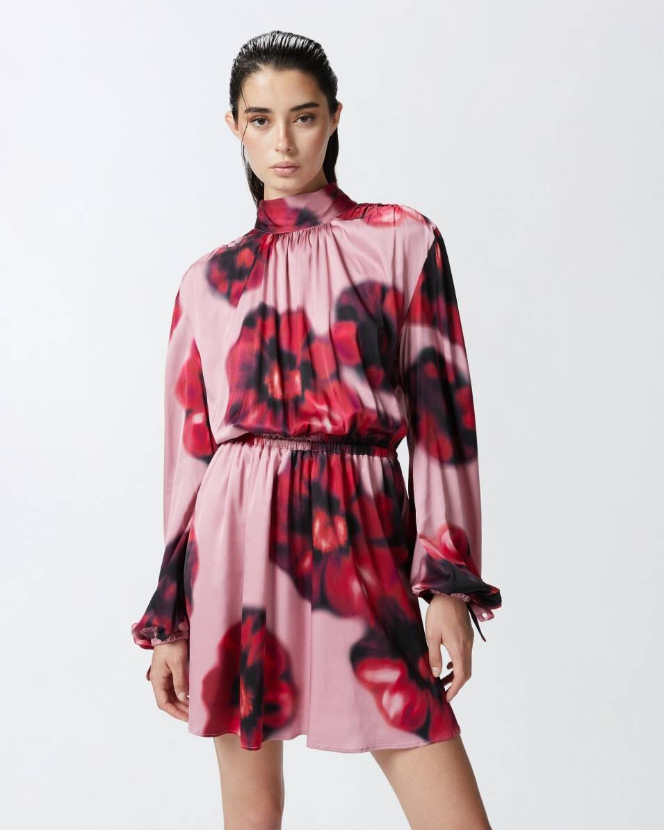 Pinko Rückenfreies Minikleid Mit Blumenprint