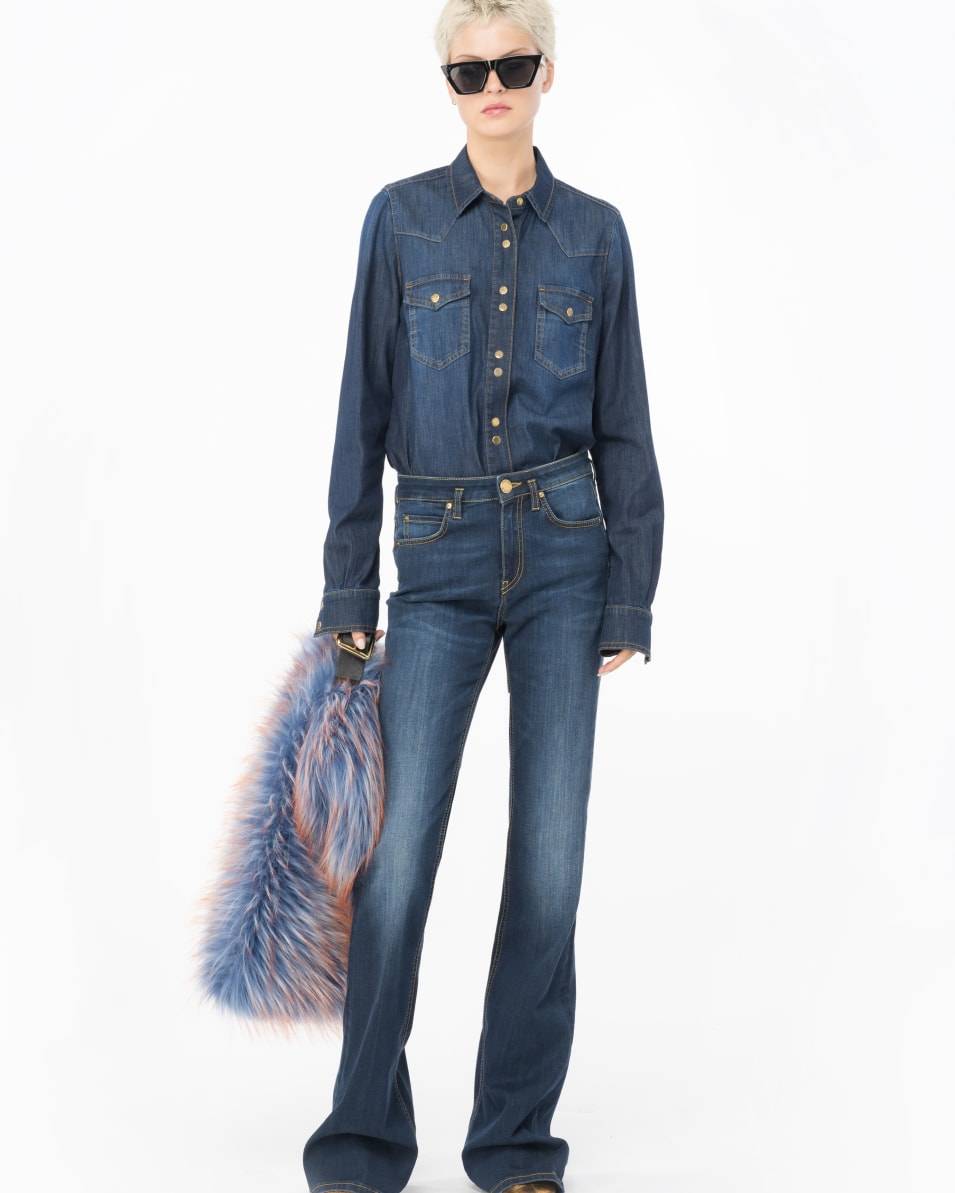 Pinko Schlagjeans Aus Stretchdenim