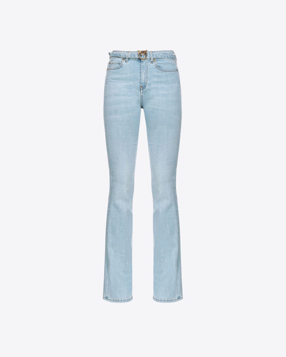 Pinko Schlagjeans Denim Baby Blue