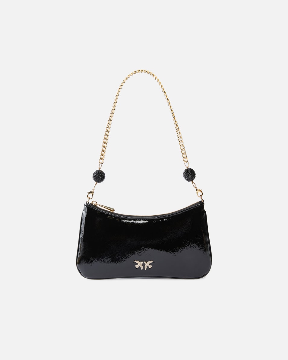 Pinko Schulter-Pochette in Lackoptik