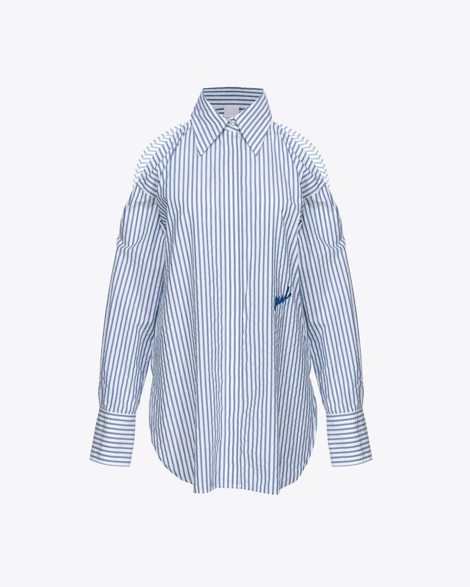 Pinko Schulterfreie Streifenbluse