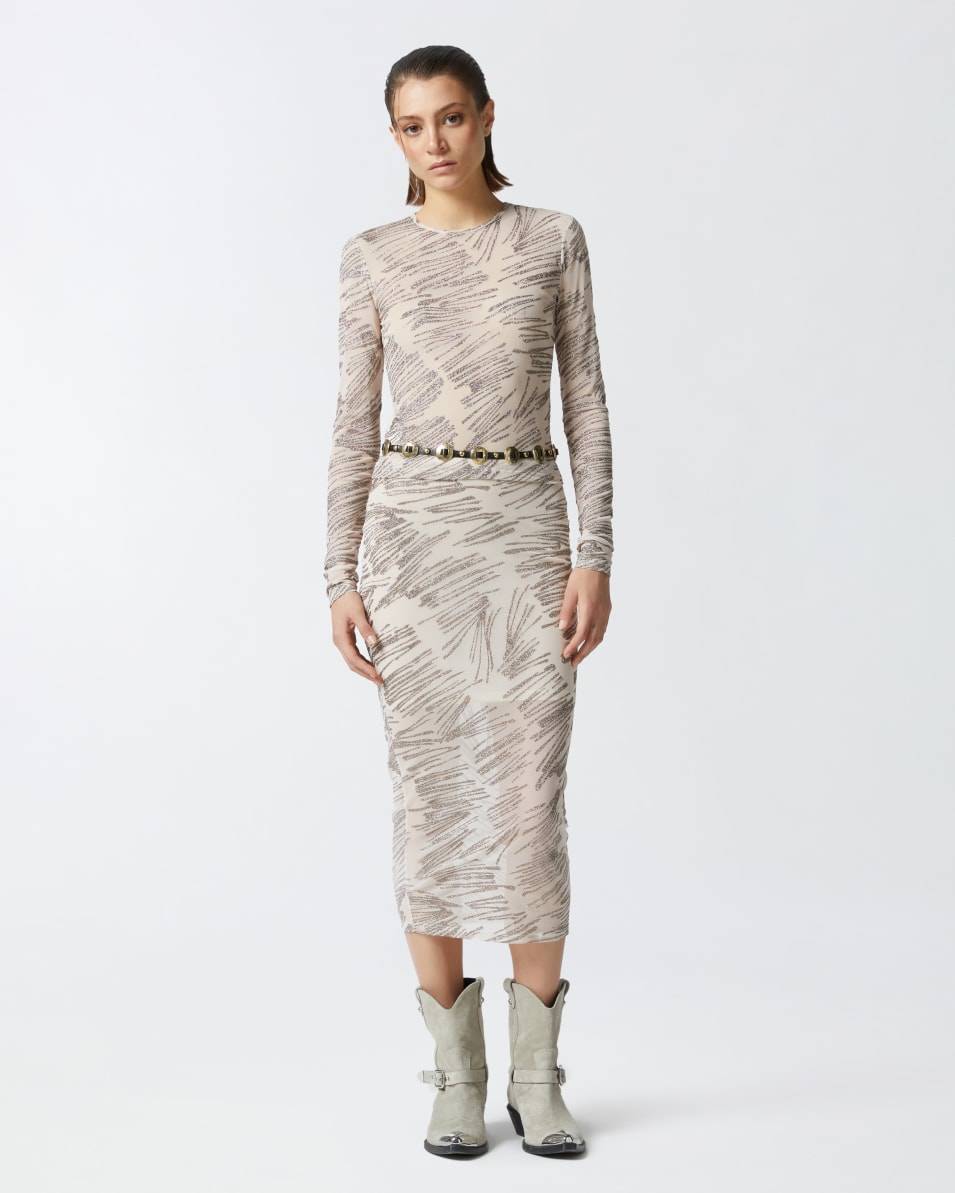 Pinko Shirt Aus Tüll Mit Glitzerprint