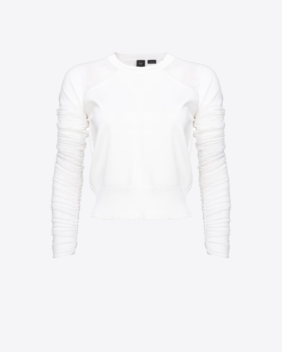 Pinko Shirt mit Tüllärmeln