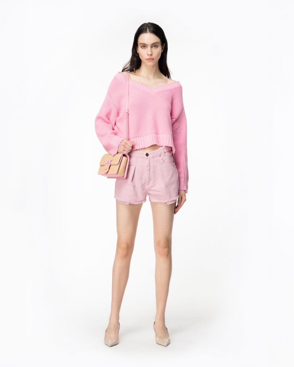 Pinko Shorts Aus Baumwoll-Bull