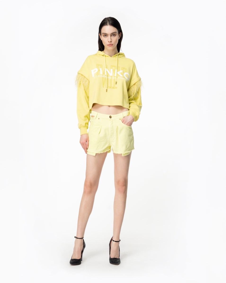 Pinko Shorts Aus Baumwoll-Bull