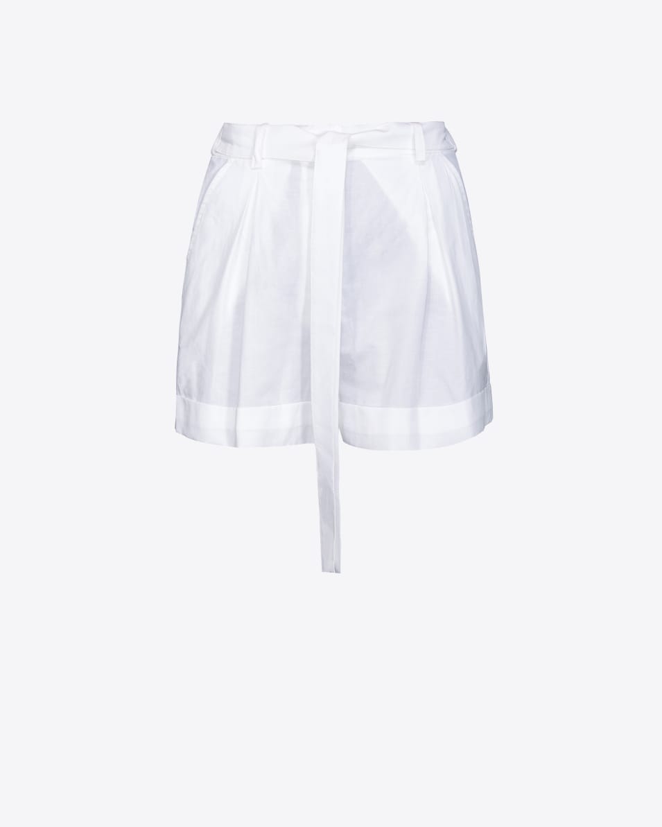 Pinko Shorts aus geflammtem Leinen