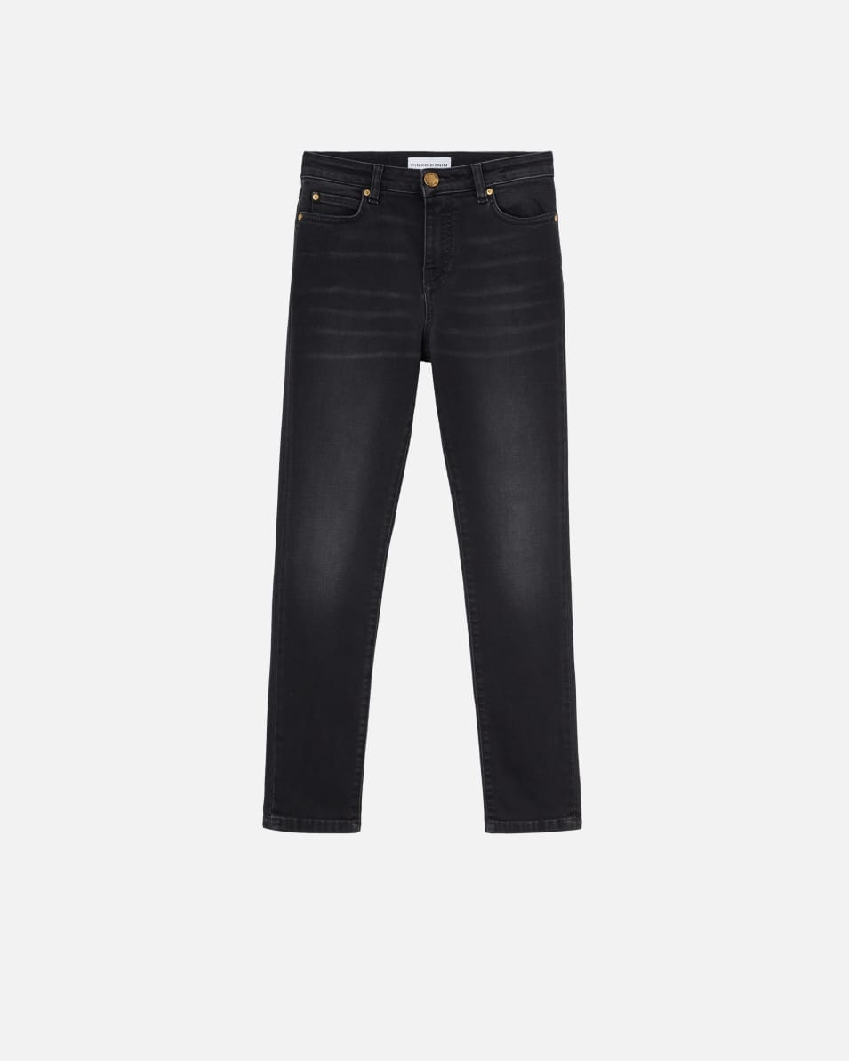 Pinko Skinny-Jeans aus schwarzem Stretch-Denim