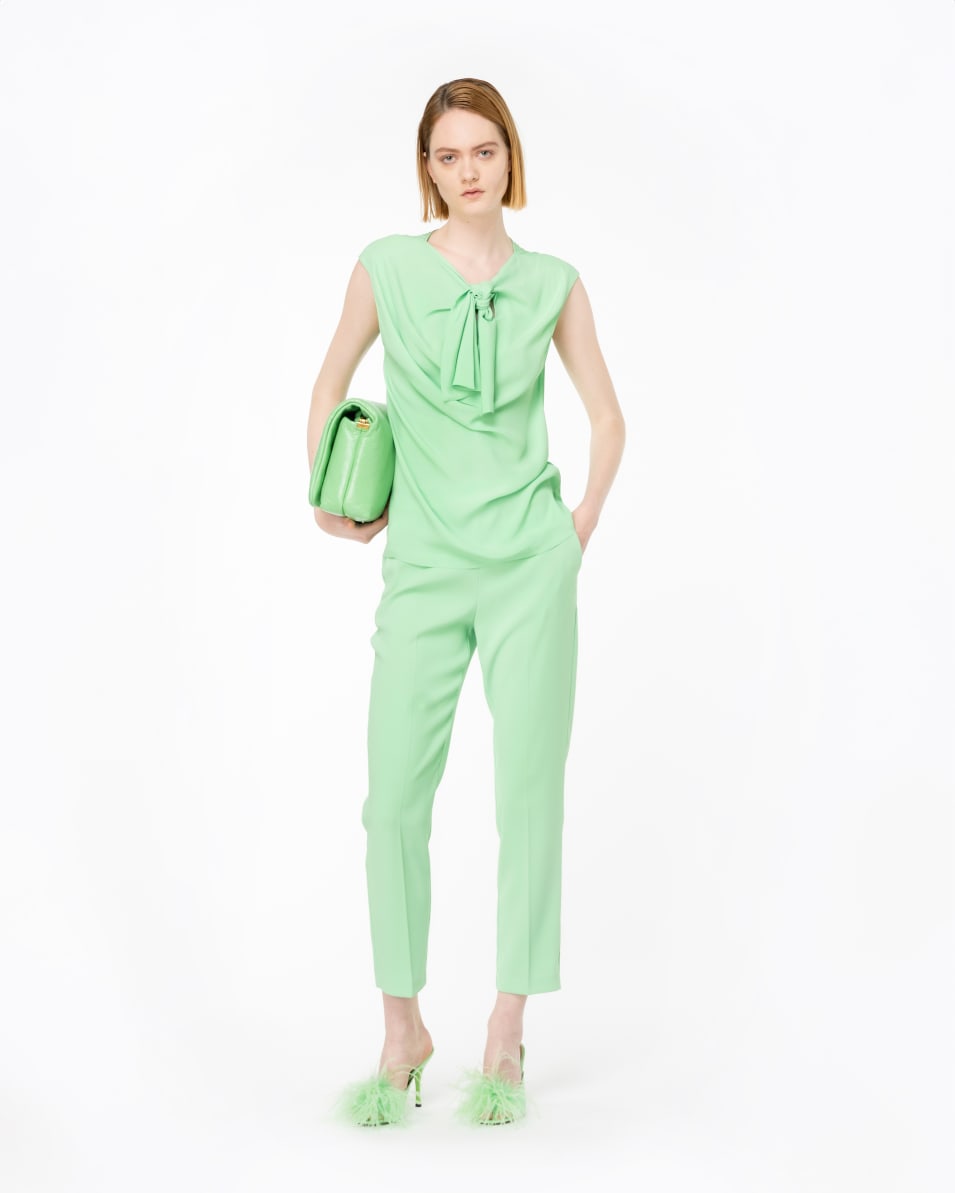 Pinko Slim-Hose Aus Stretch-Crêpe