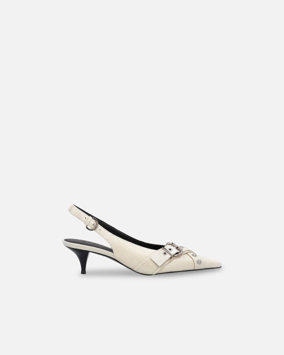 Pinko Slingbacks aus Leder mit Absatz und Schnalle