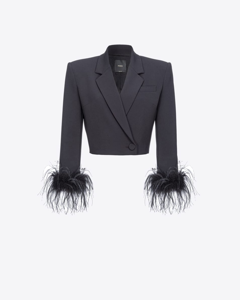 Pinko Spenzer Mit Federn