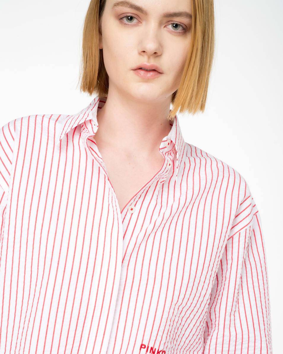 Pinko Streifenbluse Seersucker