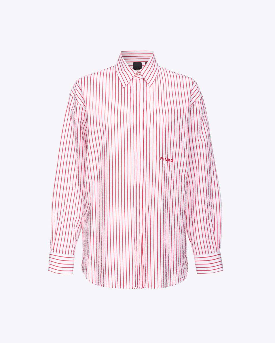 Pinko Streifenbluse Seersucker