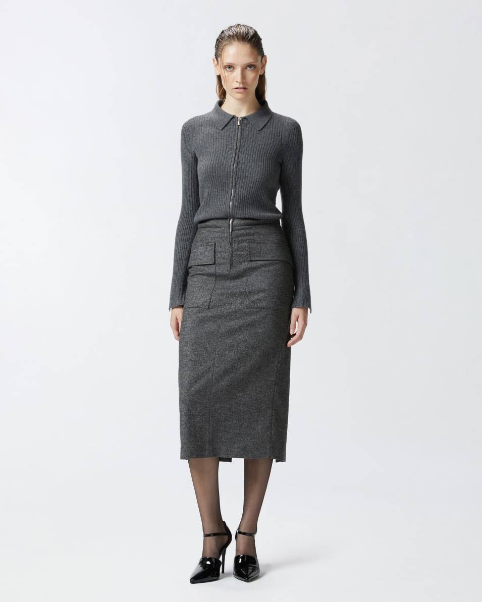 Pinko Strickkleid In Zweiteiliger Optik