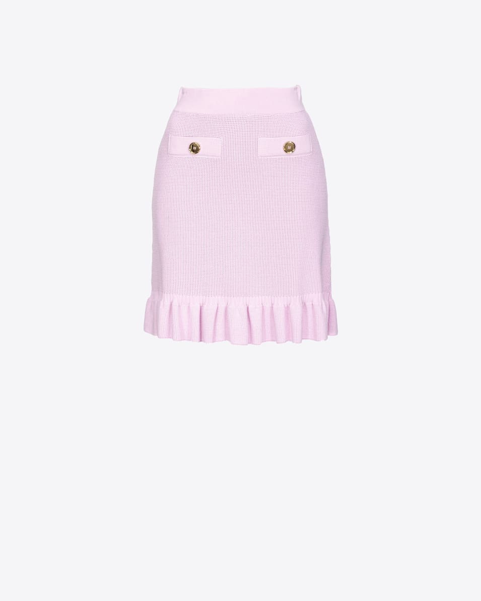 Pinko Strickminirock Mit Rüsche