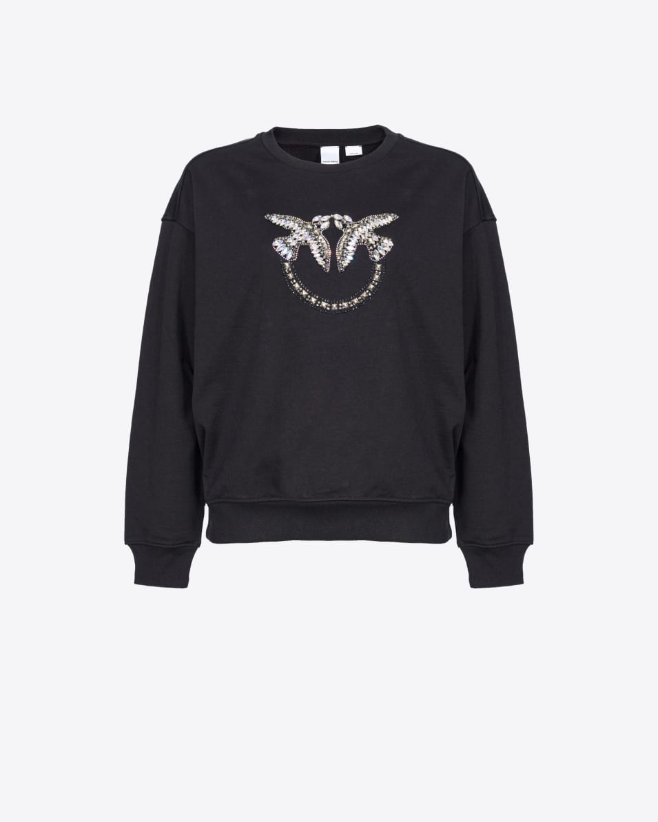 Pinko Sweatshirt Love Birds-Stickerei