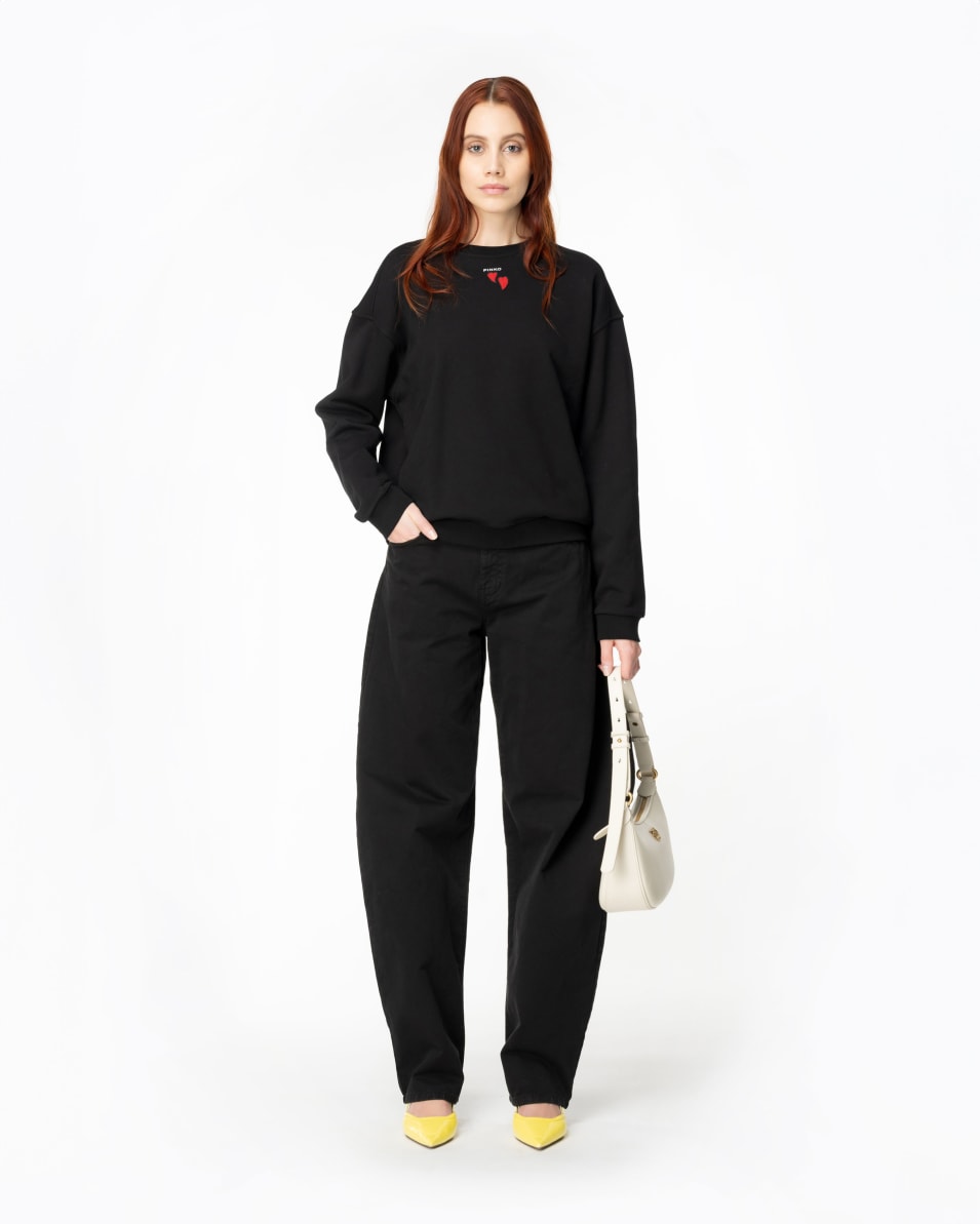 Pinko Sweatshirt Mit Herzstickerei