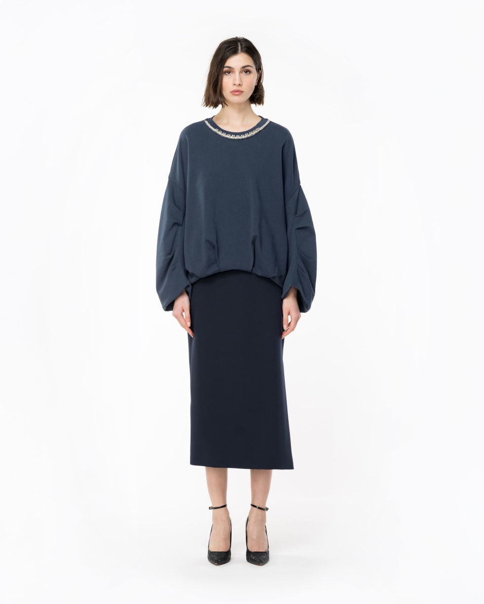 Pinko Sweatshirt Mit Schmuckbesatz Am Ausschnitt